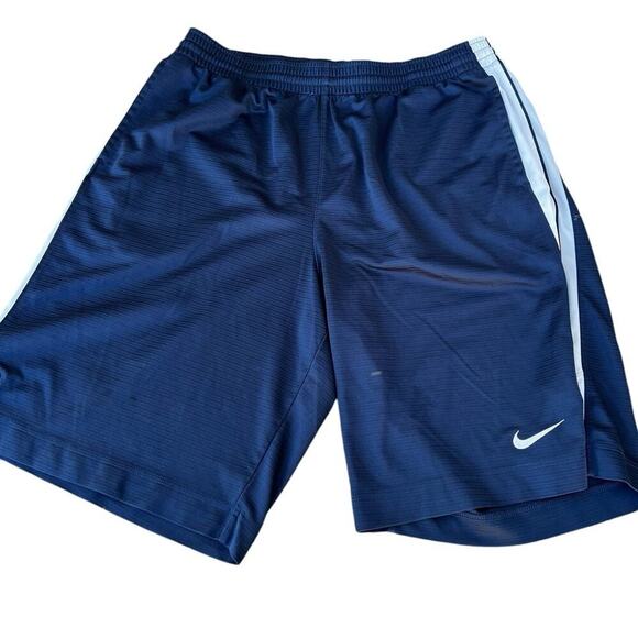Nike men’s basketball shorts size XXL drawstring elastic waist, navy - Picture 1 of 5